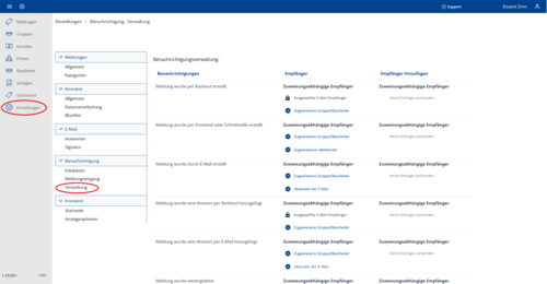 Navigation der Verwaltung Image Lightbox